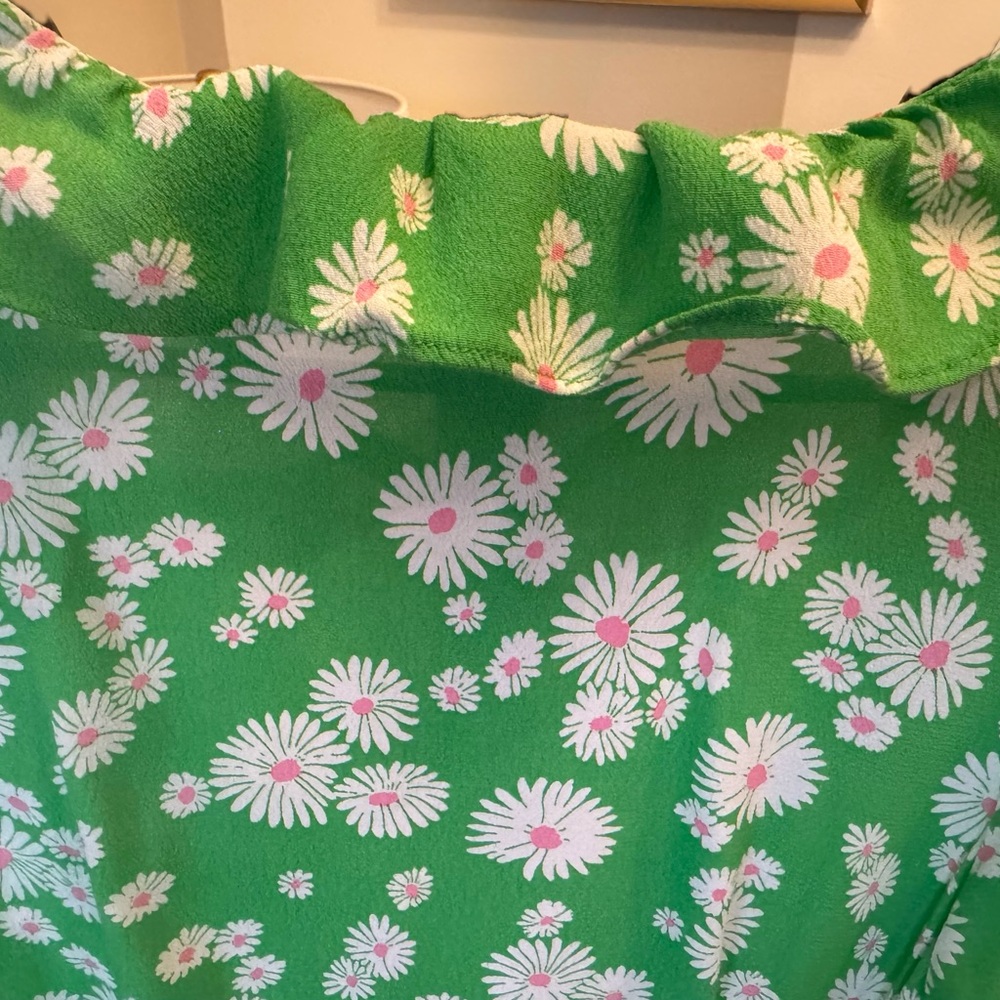 RIXO FOR TARGET DAISY 3/4 SLEEVE RUFFLE WRAP DRESS-S - Picture 5 of 8